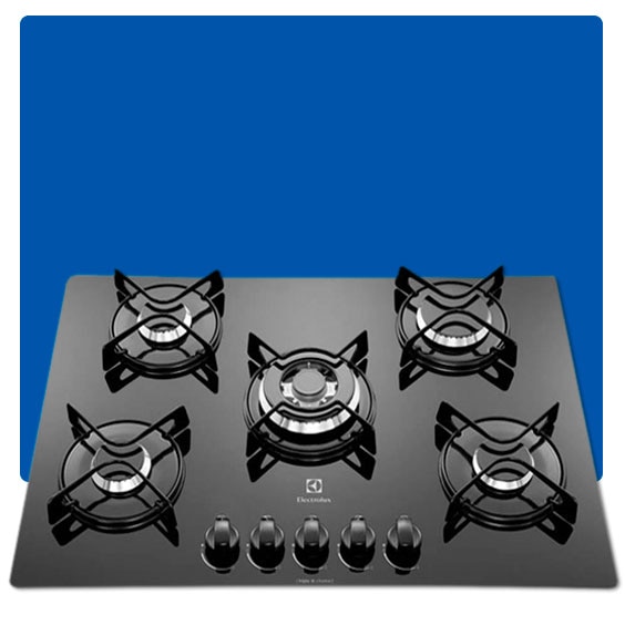 cooktop gás 5 bocas electrolux gc75v