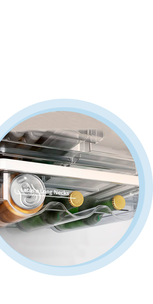 Geladeira Brastemp BRM59AK compartimento bebidas