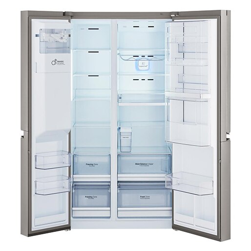refrigerador lg side by side gs65sdn new lancaster painel touch
