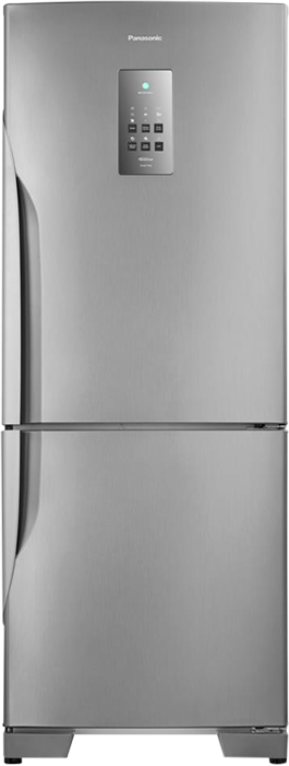 Refrigerador Panasonic NR-BB53PV3X Aço Escovado Frost Free Refrigerador Panasonic NR-BB53PV3X Inverter 425L
