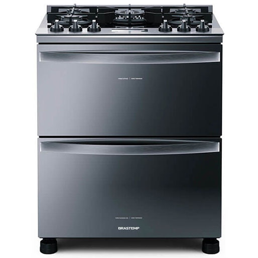 Fogão Brastemp BFD5VCR Duplo Forno 5 Bocas