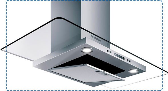design da Coifa de Parede Brastemp BAP90AR
