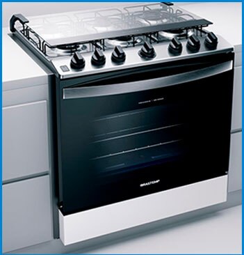 Fogão de Embutir Brastemp BYS6NCB 6 Bocas