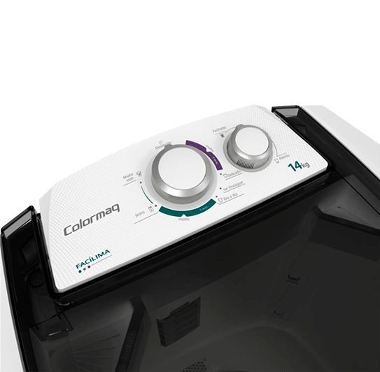 Acompanha filtro que elimina fiapos Lavadora Colormaq LCS10M função reaproveitar água