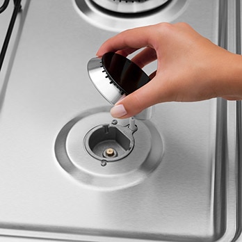 fogão Electrolux quatro bocas Celebrate 56SX Inox queimador