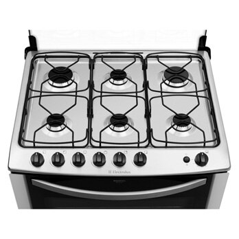 fogão Electrolux 6 bocas Celebrate 76SB mesa