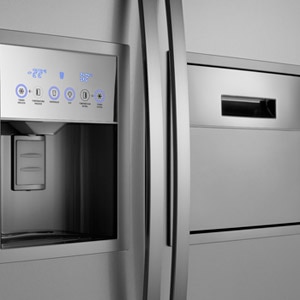 Refrigerador Side by Side Electrolux SH72X painel blue touch