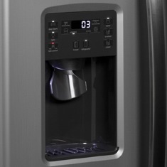 refrigerador Side by Side GE 23 ZS2LFBSS dispenser