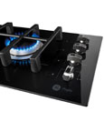 O GE Metal Black tem botões de acendimento super automático