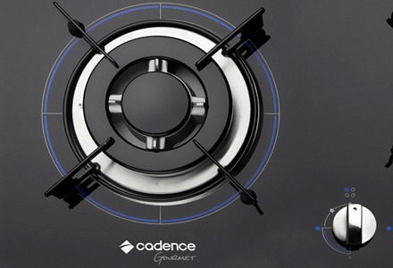 cooktop cadence top450 preto 4 bocas mesa vidro temperado design arrojado
