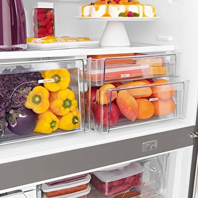 Refrigerador Brastemp Frost Free Duplex Ative! Inverse Maxi BRE80 gavetas