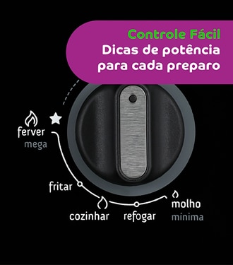 botão controle fácil Cooktop Consul Facilite