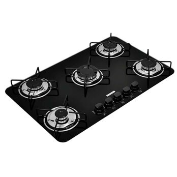 Cooktop a Gás 5 Bocas Tramontina Glass 5GG 70