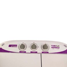 lavadora de roupas Praxis Twin Tub painel