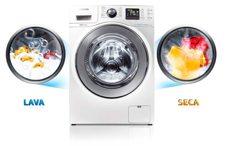 Lavadora/Secadora de Roupas Samsung Branca WD106UHSAWQ/AZ 