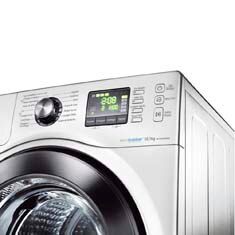 lavadora de roupas Samsung WF106U4SA Branca display