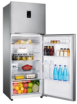 refrigerador Samsung RT38FEAJDSL aberto