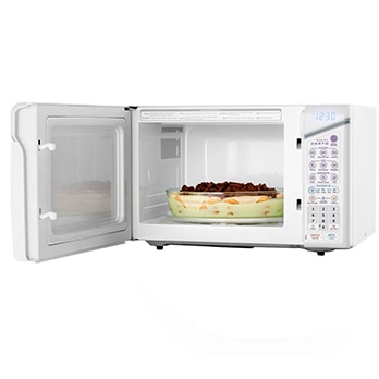 forno micro-ondas Electrolux Ponto Certo MEP41 Branco aberto