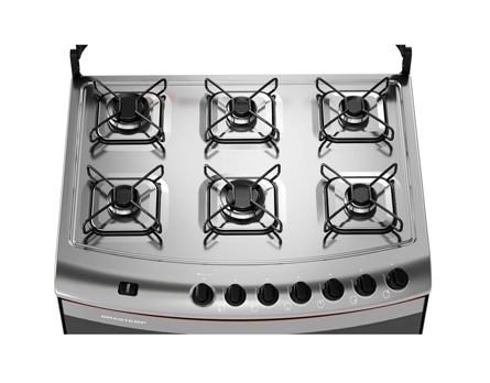 fogão Brastemp 6 bocas Clean BF076CR de cima