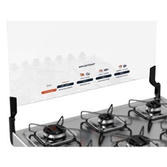 fogão Brastemp 6 bocas Clean BF076CR detalhe