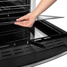 fogão Brastemp 5 bocas Ative Top Glass BF375AB vidro removível