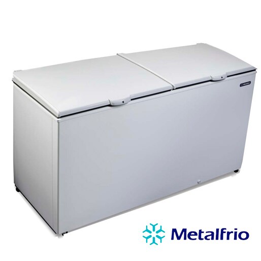 freezer e refrigerador horizontal metalfrio da550 dupla ação