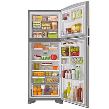 refrigerador Consul Bem Estar CRM55AK cheio