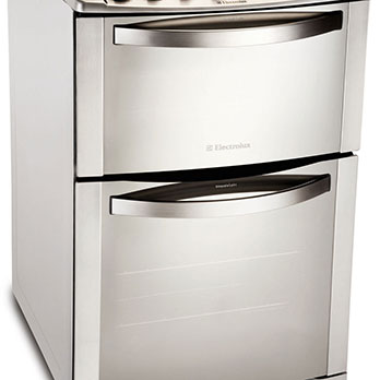 fogão Electrolux quatro bocas Celebrate 56DTX Inox forno