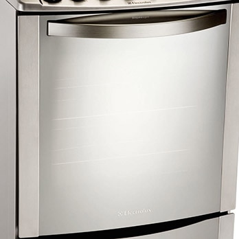fogão Electrolux quatro Bocas Celebrate 56STX Inox puxador