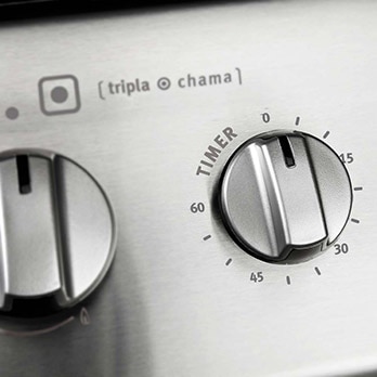 fogão de embutir Electrolux quatro bocas Celebrate 56TBE timer