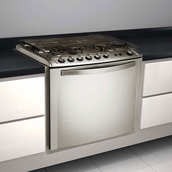 fogão de embutir Electrolux cinco bocas Celebrate 76TXE Inox