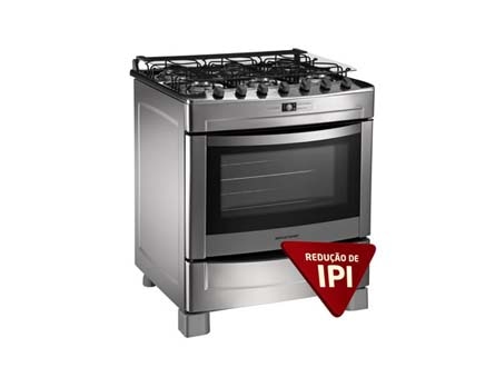 Fogão de seis bocas da Brastemp - Conheça o belo e moderno Brastemp Clean