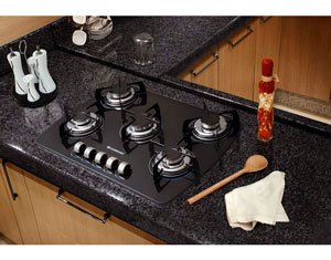 cooktop a gás 5 bocas Continental Decore CTGCT070E50GL acabamento