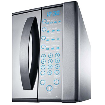 forno de micro-ondas Electrolux Blue Touch Espelhado MEC 41 iluminação