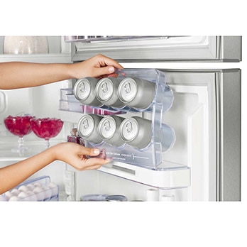 Refrigerador Electrolux CycleDefrost Duplex DC51X com Freezer Gigante porta-latas