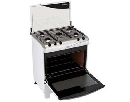 fogão Continental 5 Bocas Novitá FGCT005PN aberto