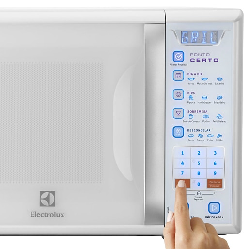 Micro-ondas Electrolux Painel Touch Screen Função Ponto Certo