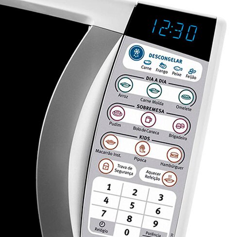 Forno Micro-ondas Electrolux MTD30 Menu Kids Descongelar Sobremesa Dia Aquecer