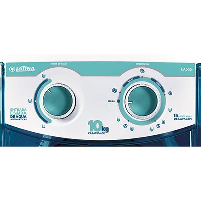 Lavadora de Roupas Latina 10 kg com 15 Programas de Lavagem