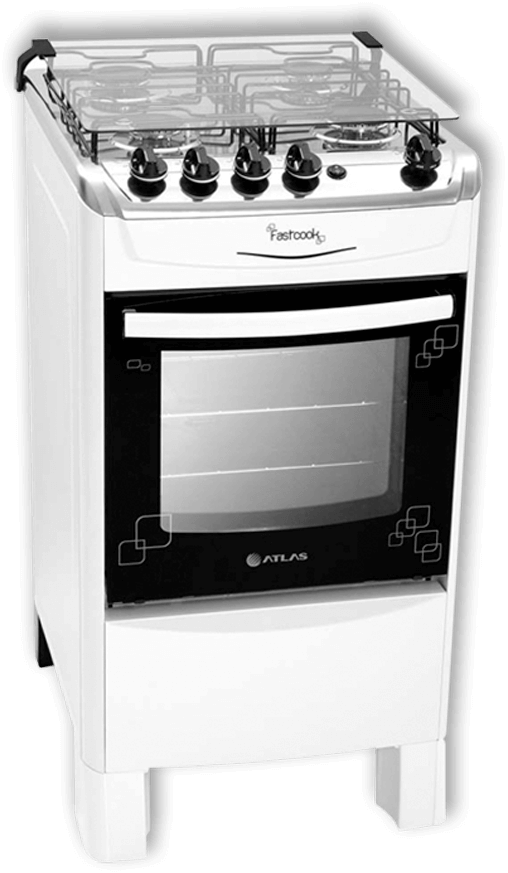 Fogão Atlas 4 Bocas Fastcook Branco