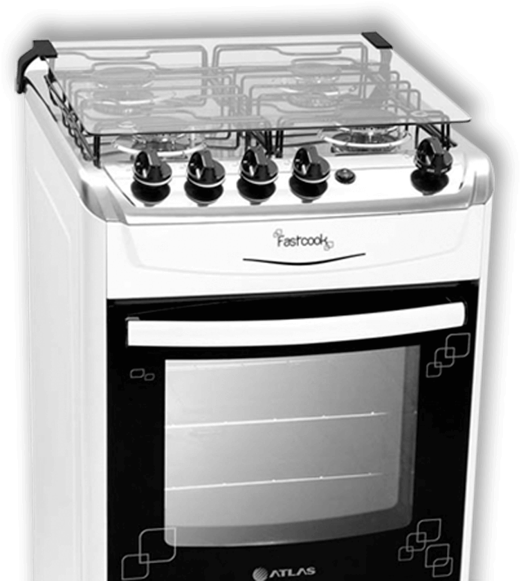 Fogão Atlas Fastcook mesa top control