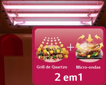 lg forno microondas grill quartzo saboroso dourar