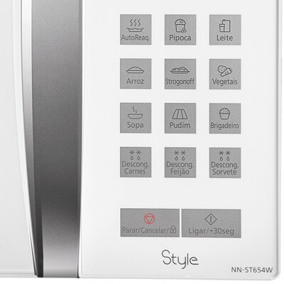 forno micro ondas panasonic style 8 receitas pre programadas autorreaquecimento