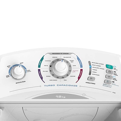 Lavadora de Roupas Electrolux 12 kg Turbo Capacidade LT12B painel