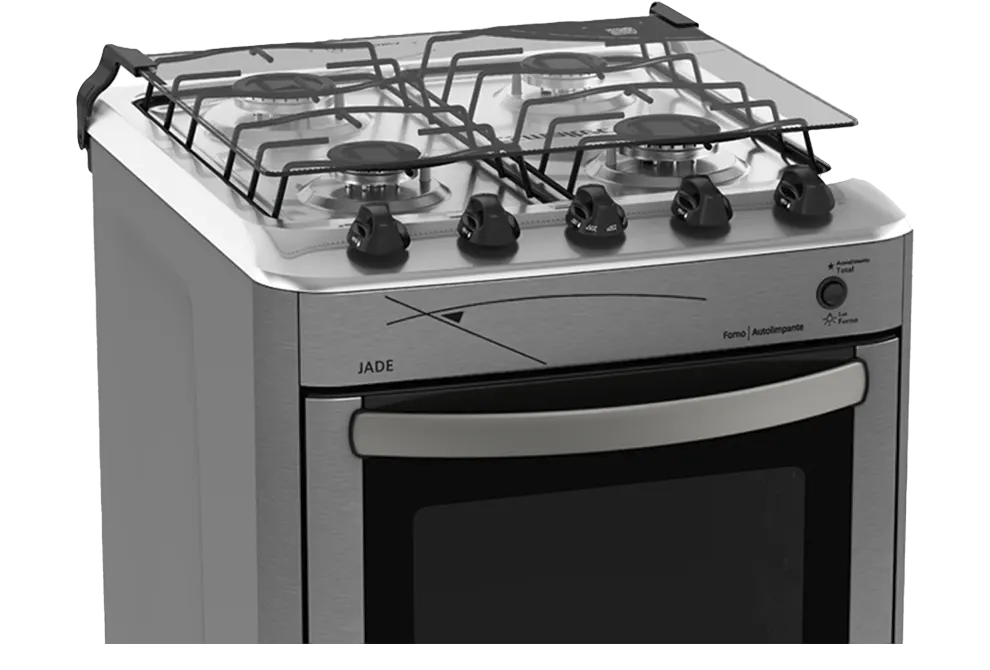 Fogão Piso 4 Bocas Esmaltec Jade queimadores