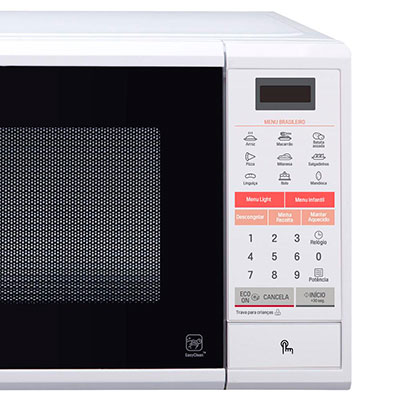 Forno de Micro-ondas LG Easy Clean painel