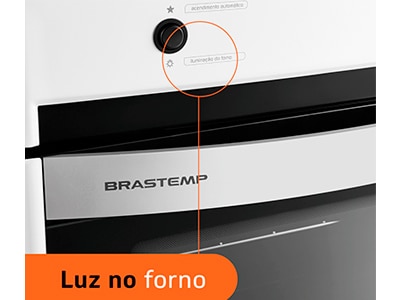 fogao brastemp 4 bocas clean bfo4nab branco acendimento automático luz no forno