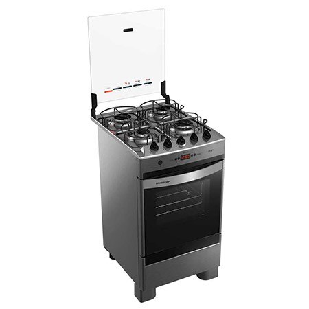 Fogão Brastemp 4 Bocas Clean Timer BFO4TAR mesa