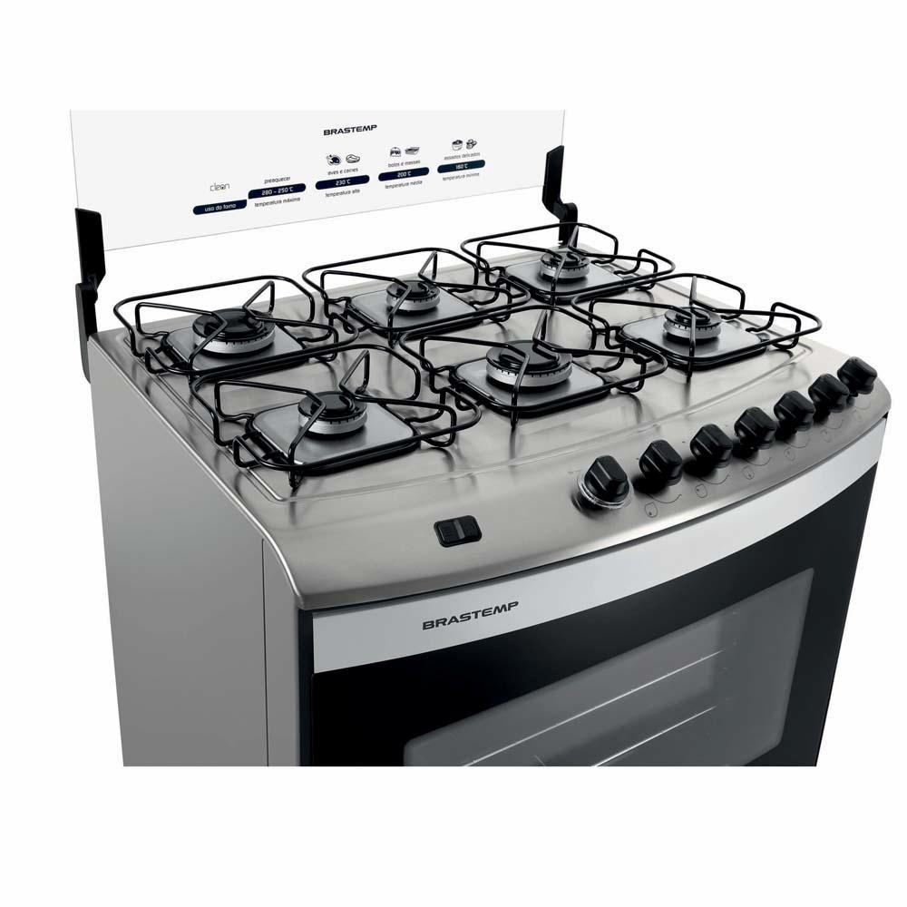 Fogão Brastemp 6 Bocas Clean BFS6NAR potência