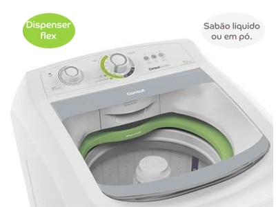 lavadora roupas consul 10 kg cwe10a maquina lavar dispenser flex sabao em po ou liquido